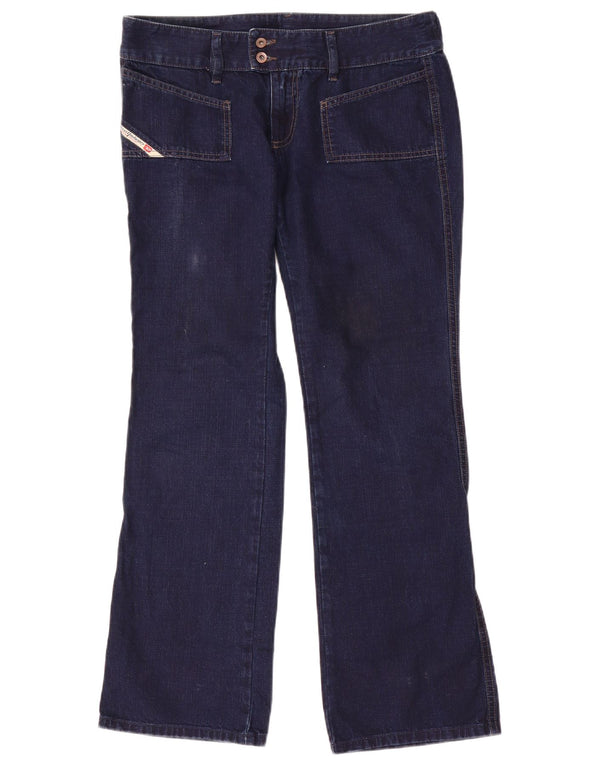Diesel Womens Bootcut Jeans W31 L31 Navy Blue Cotton