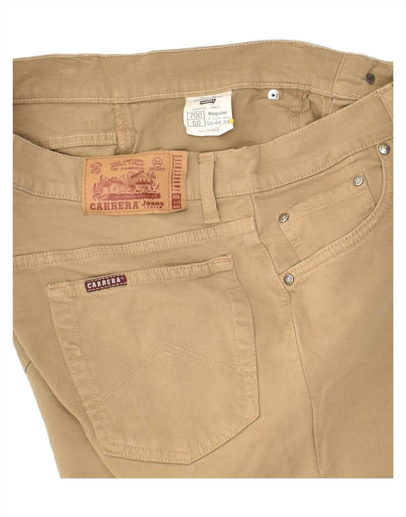 CARRERA Mens 700 Straight Jeans IT 50 Large W34 L25  Beige Cotton | Vintage Carrera | Thrift | Second-Hand Carrera | Used Clothing | Messina Hembry 