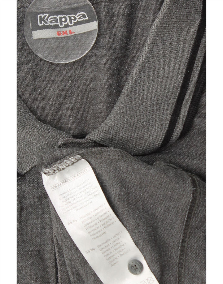 KAPPA Mens Polo Shirt 6XL Grey Polyester