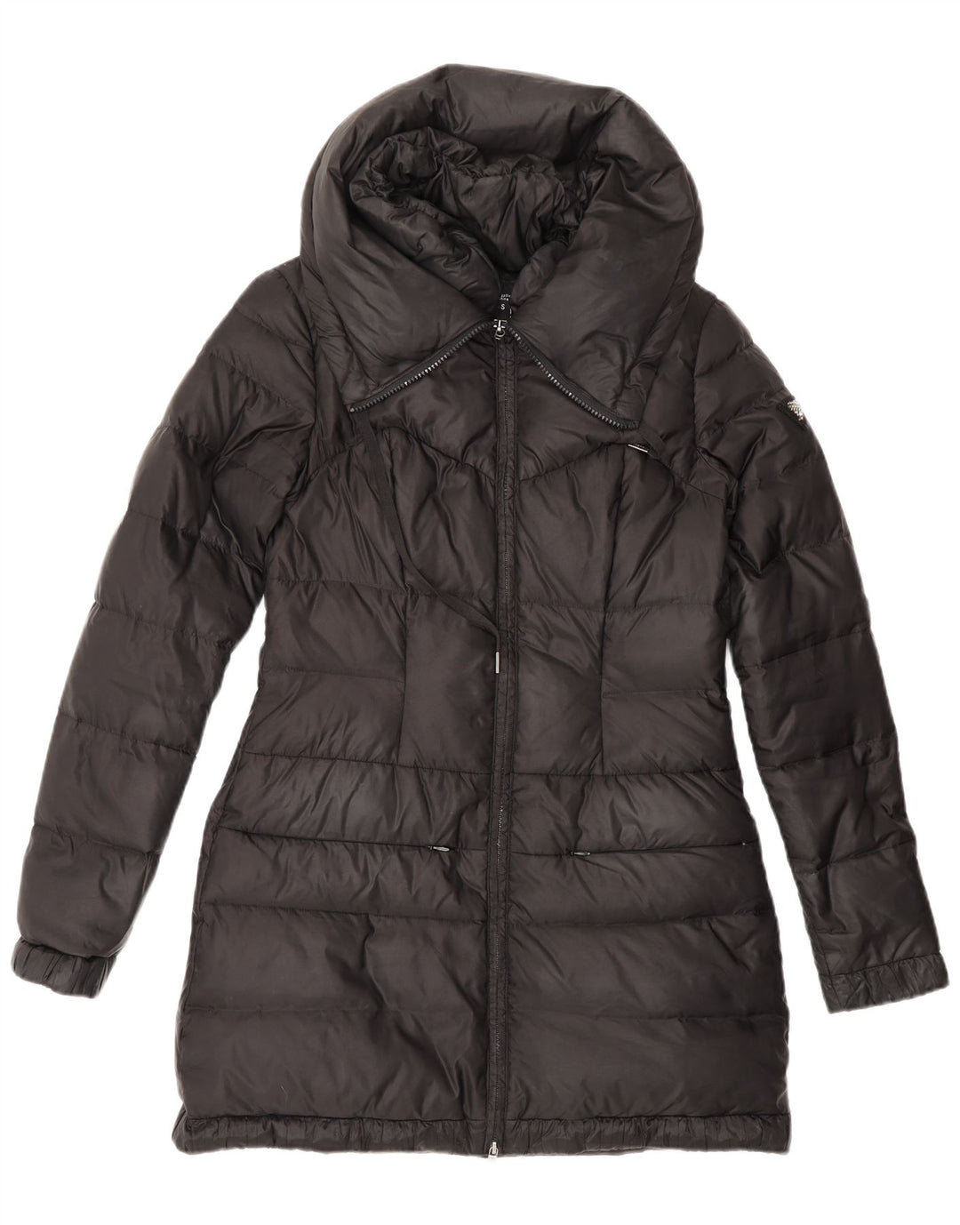 Guess Womens Oversized Padded Coat UK 4 XS Black Polyamide