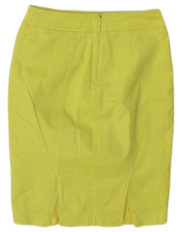 Mossimo Womens Pencil Skirt US 4 Small W27  Yellow Cotton