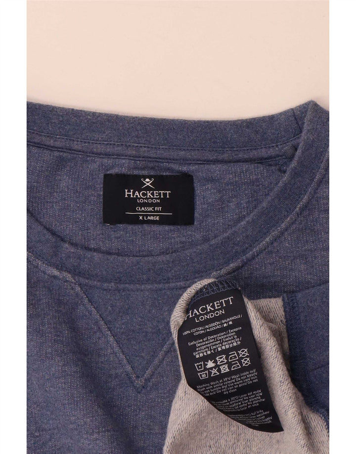 Hackett Mens Sweatshirt Jumper XL Blue Cotton