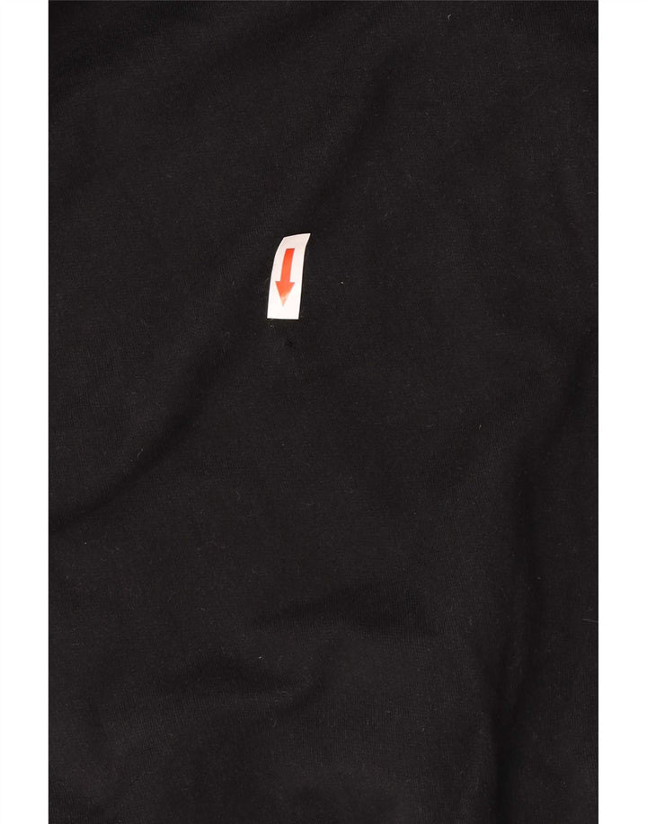 Volcom Mens Hoodie Jumper 2XL Black Colourblock Cotton