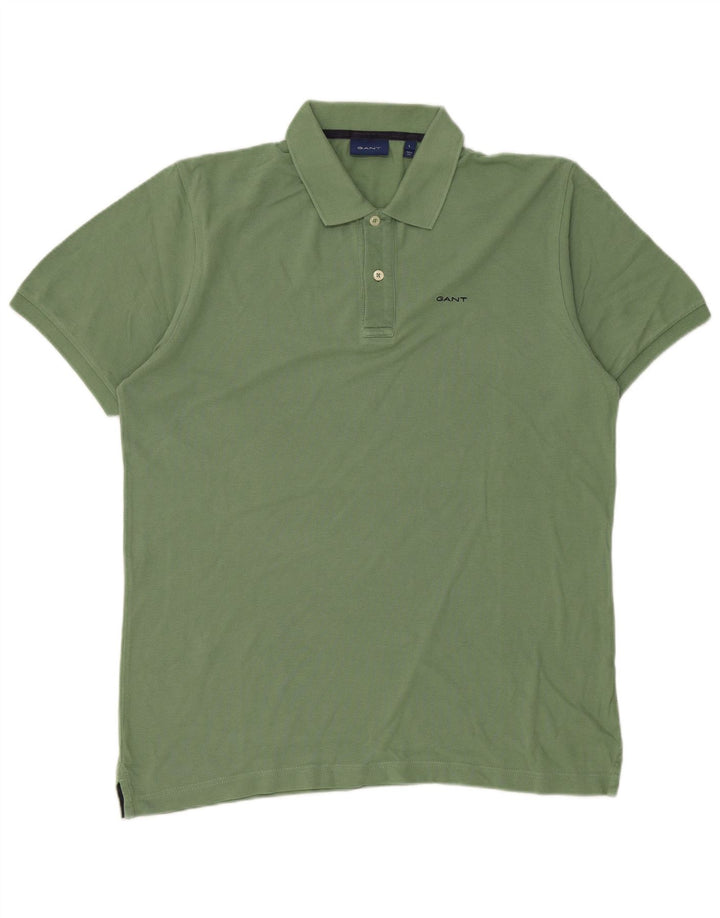 Gant Mens Polo Shirt Large Green
