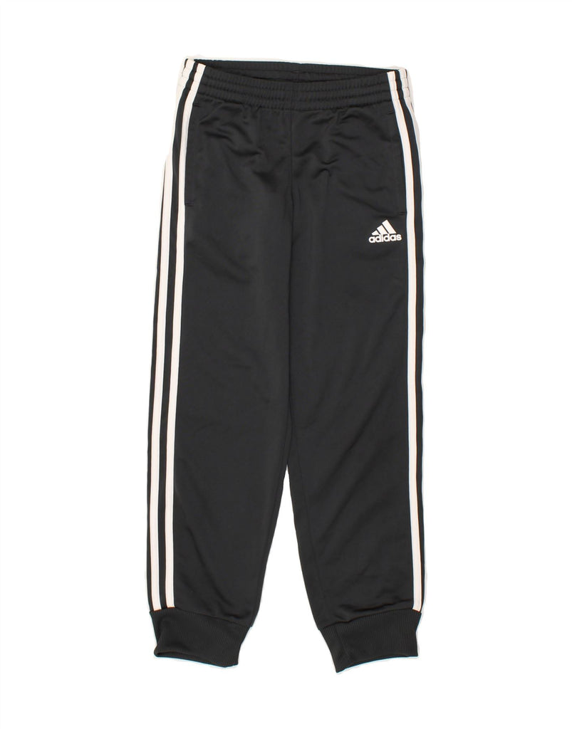 ADIDAS Boys Tracksuit Trousers Joggers 9-10 Years Black Polyester | Vintage Adidas | Thrift | Second-Hand Adidas | Used Clothing | Messina Hembry 