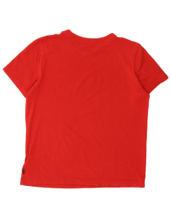 Puma Boys Graphic T-Shirt Top 13-14 Years Red Cotton