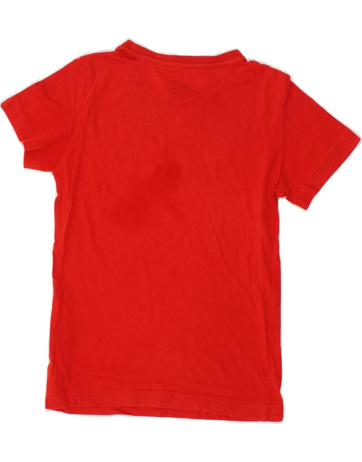 PUMA Boys Graphic T-Shirt Top 9-10 Years Red Cotton Vintage Puma and Second-Hand Puma from Messina Hembry 
