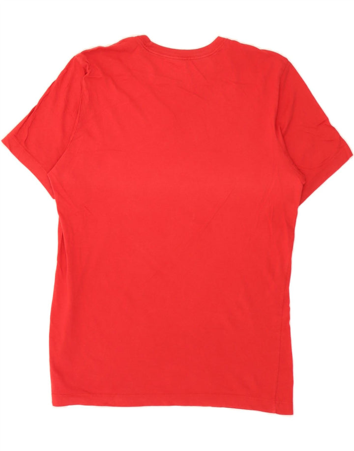 NIKE Mens Graphic T-Shirt Top Medium Red Cotton Vintage Nike and Second-Hand Nike from Messina Hembry 