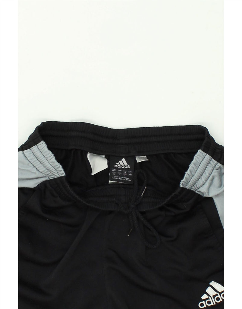 ADIDAS Mens Tracksuit Trousers UK 38/40 Medium Black Colourblock Polyester | Vintage Adidas | Thrift | Second-Hand Adidas | Used Clothing | Messina Hembry 