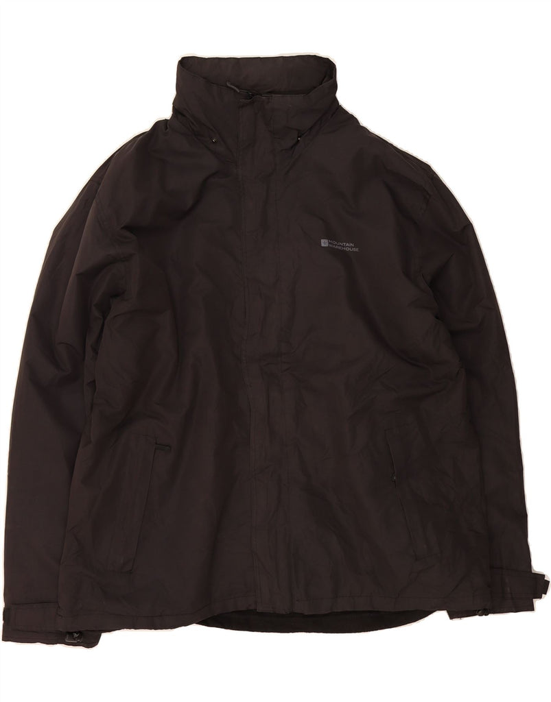 MOUNTAIN WAREHOUSE Mens Windbreaker Jacket UK 44 2XL Black Polyester Vintage Mountain Warehouse and Second-Hand Mountain Warehouse from Messina Hembry 