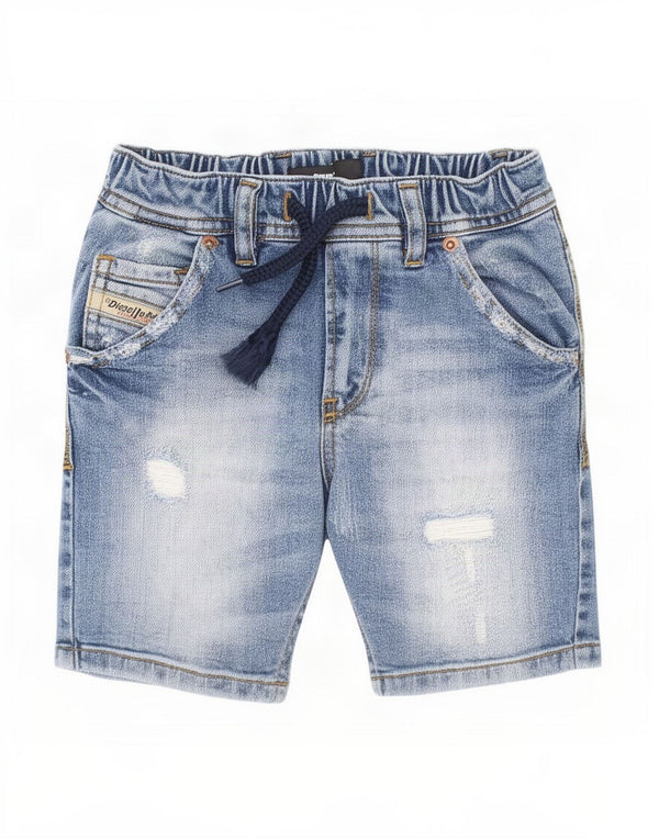 Diesel Boys Distressed Denim Shorts 3-4 Years W20 Blue Cotton