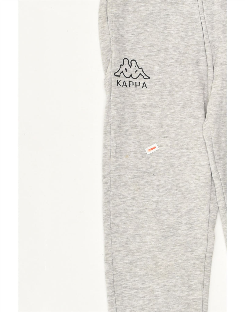 KAPPA Boys Graphic Tracksuit Trousers Joggers 9-10 Years Grey Flecked | Vintage Kappa | Thrift | Second-Hand Kappa | Used Clothing | Messina Hembry 