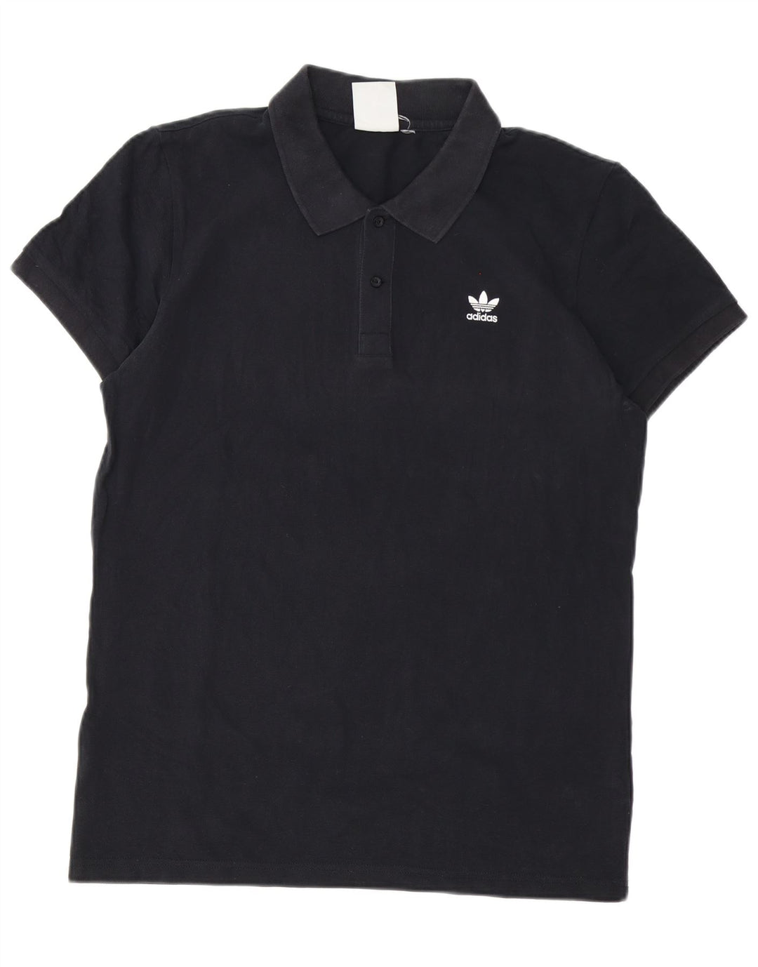Adidas Mens Polo Shirt Medium Black Cotton