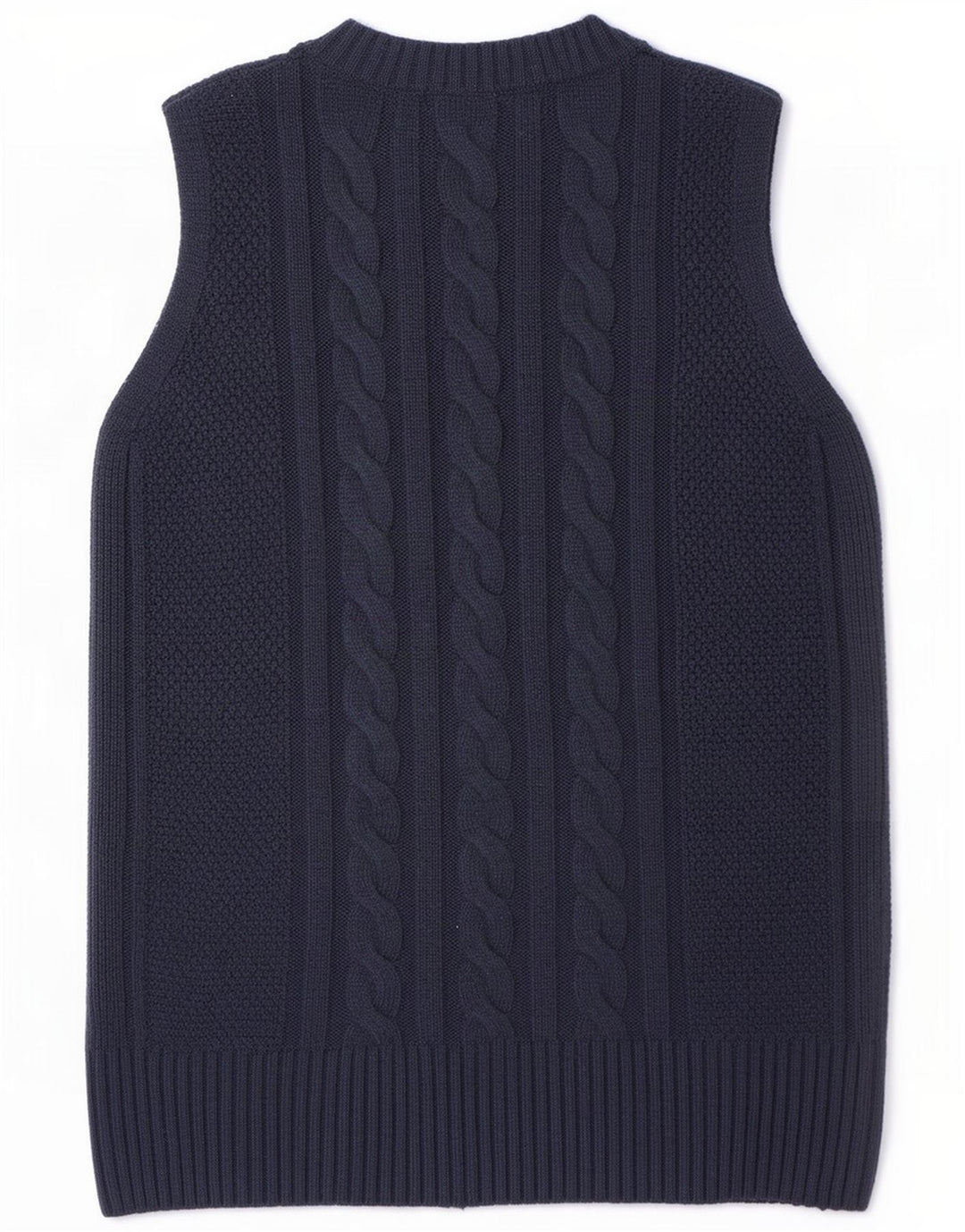 Marks & Spencer Womens Vest Tank Top UK 10 Small Navy Blue Polyester
