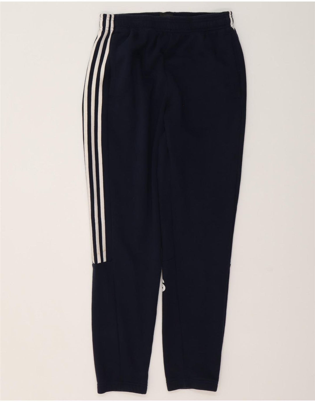 Adidas Mens Graphic Tracksuit Trousers Joggers Medium Navy Blue Cotton
