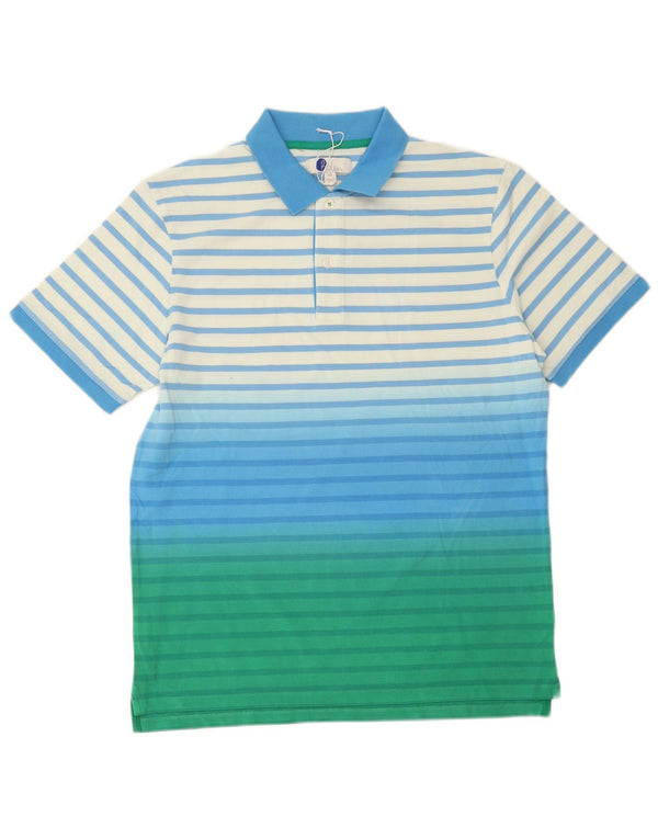 Boden Mens Polo Shirt Medium Multicoloured Striped Cotton