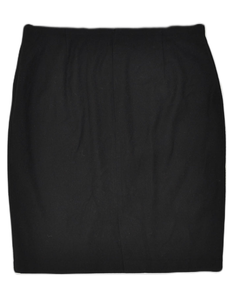 VINTAGE Womens Pencil Skirt IT 52 2XL Black Wool | Vintage | Thrift | Second-Hand | Used Clothing | Messina Hembry 