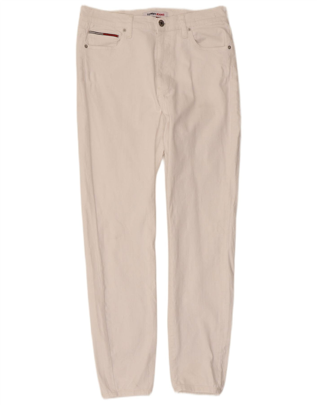 Tommy Hilfiger Womens Slim Jeans W32 L30 White Cotton