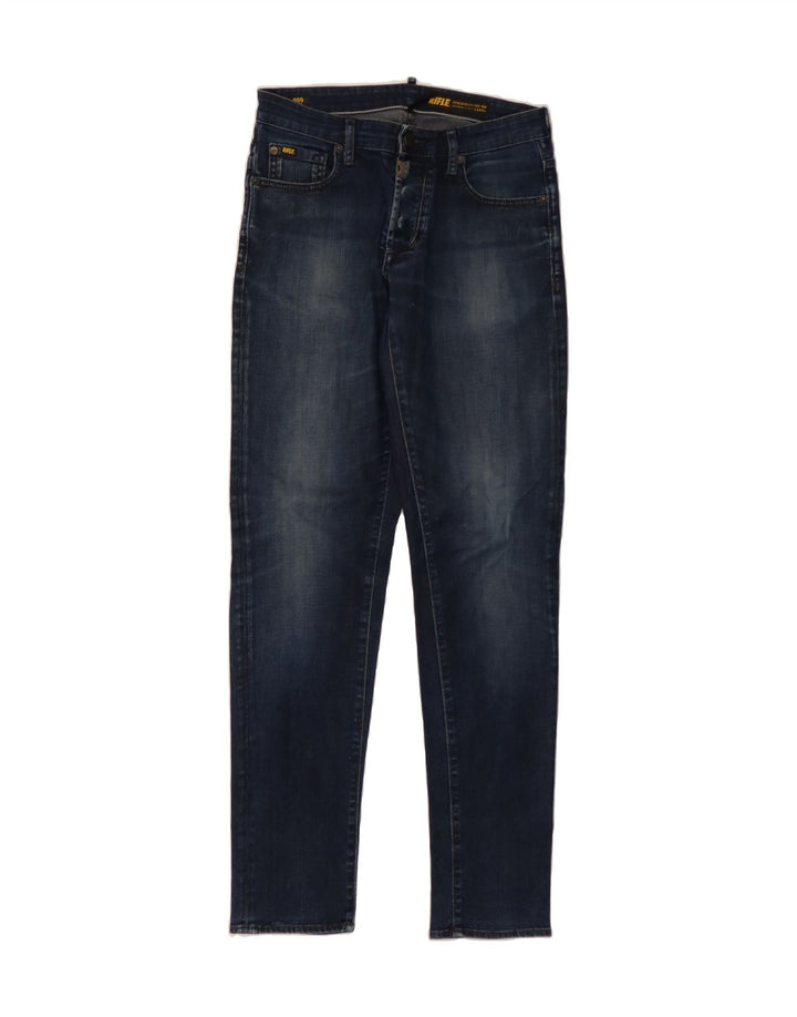 RIFLE Mens Skinny Jeans W30 L34 Blue Cotton Vintage Rifle and Second-Hand Rifle from Messina Hembry 