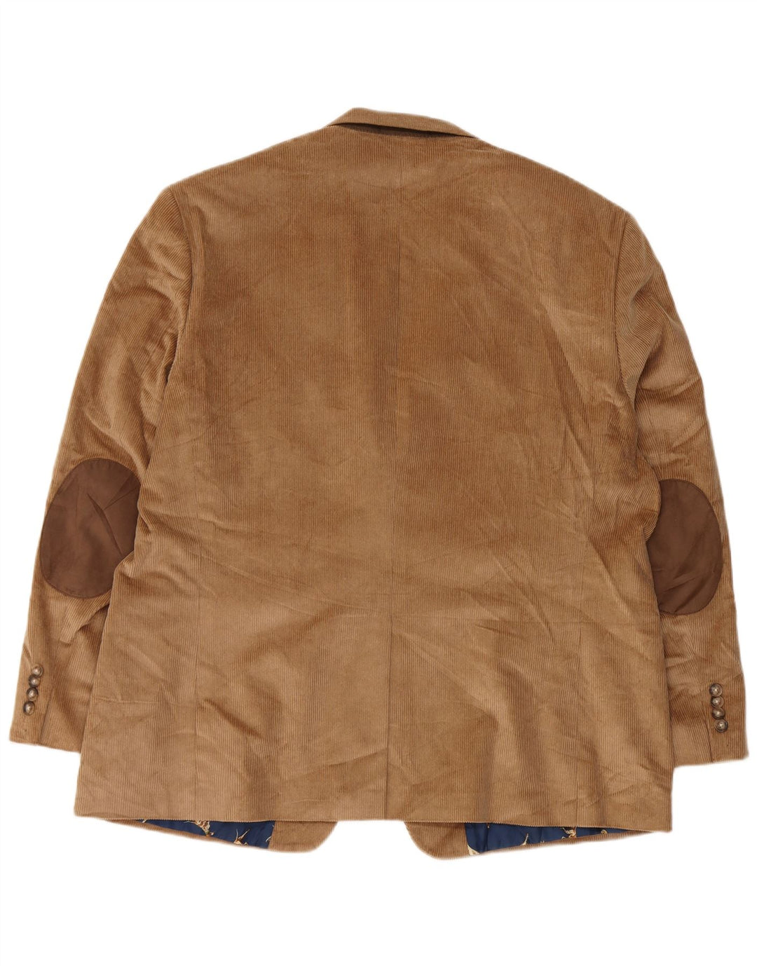 CHAPS Mens Corduroy 2 Button Blazer Jacket UK 48 4XL Brown Cotton