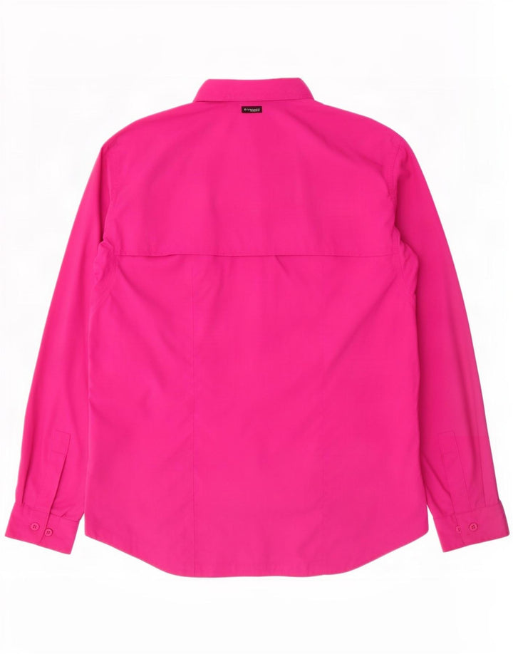 Columbia Womens Shirt UK 16 Large Pink Nylon