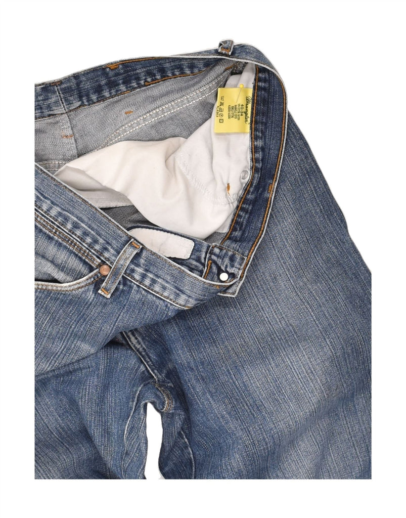 WRANGLER Mens Slim Jeans W40 L34  Blue Cotton | Vintage Wrangler | Thrift | Second-Hand Wrangler | Used Clothing | Messina Hembry 