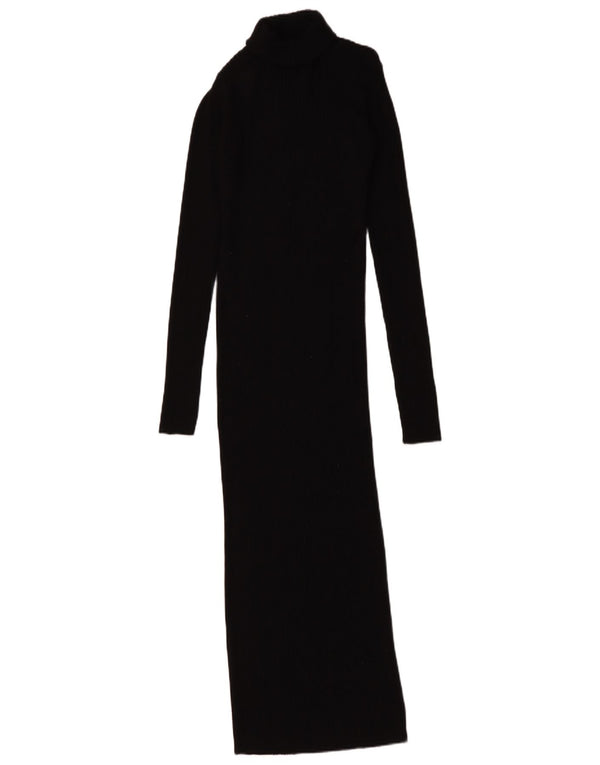 Zara Womens Maxi Jumper Dress UK 8 Small Black