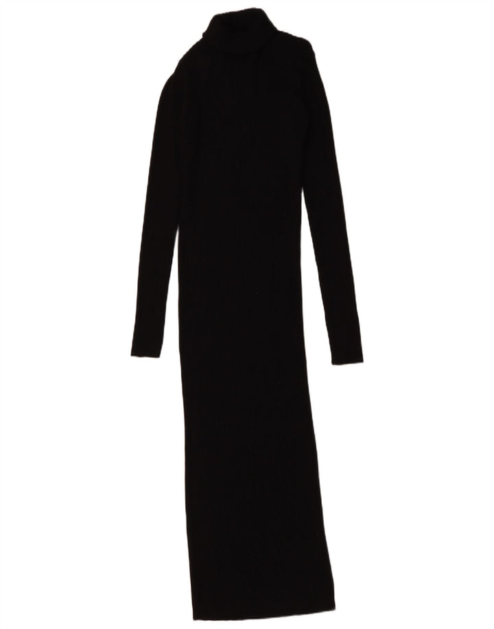 Zara Womens Maxi Jumper Dress UK 8 Small Black