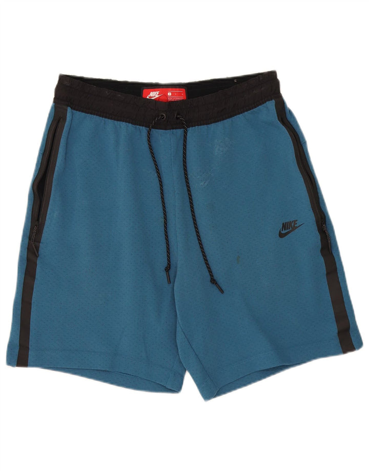 Nike Mens Sport Shorts Medium  Blue Colourblock Cotton