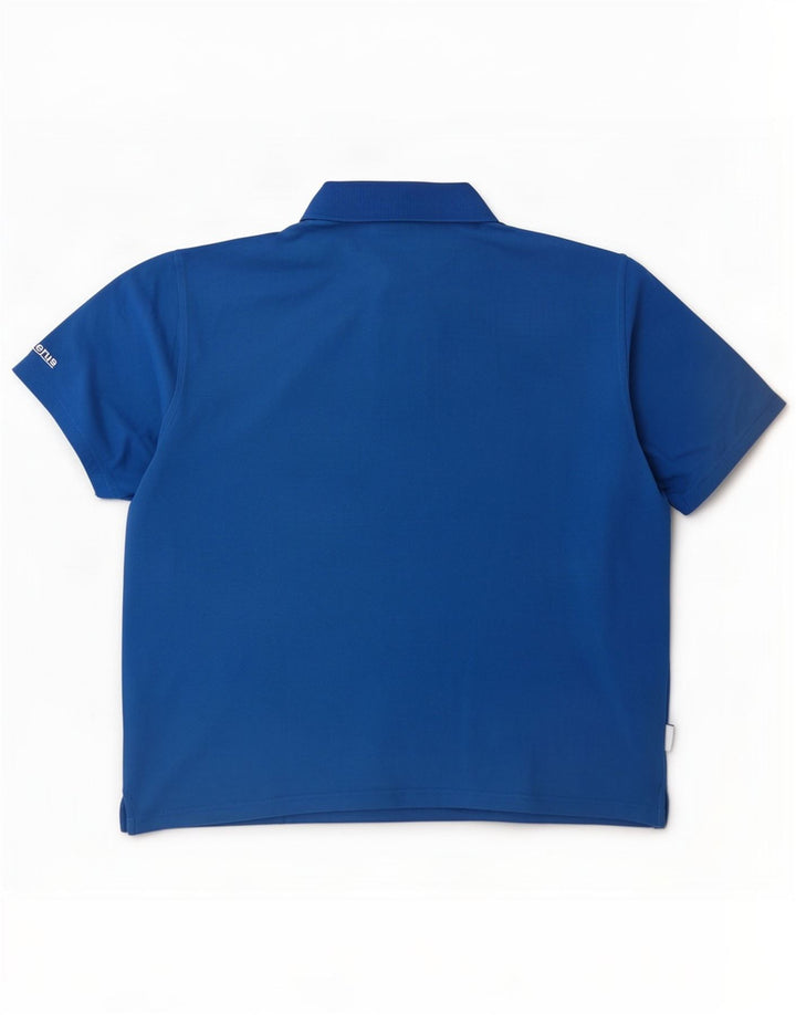 Adidas Mens Polo Shirt 2XL Blue Cotton