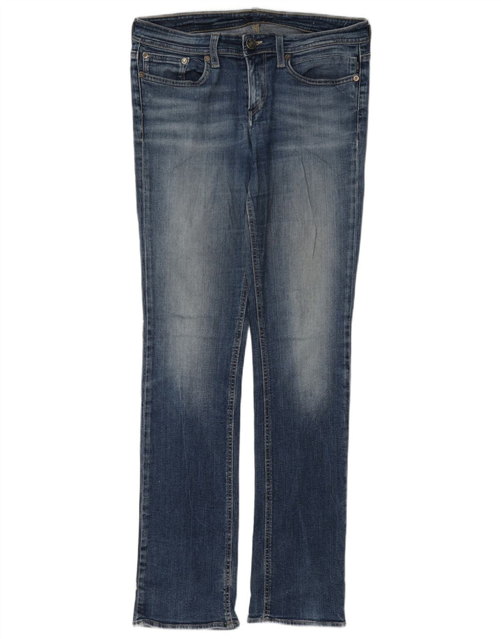 Meltin' Pot Womens Slim Jeans W28 L34 Blue Cotton