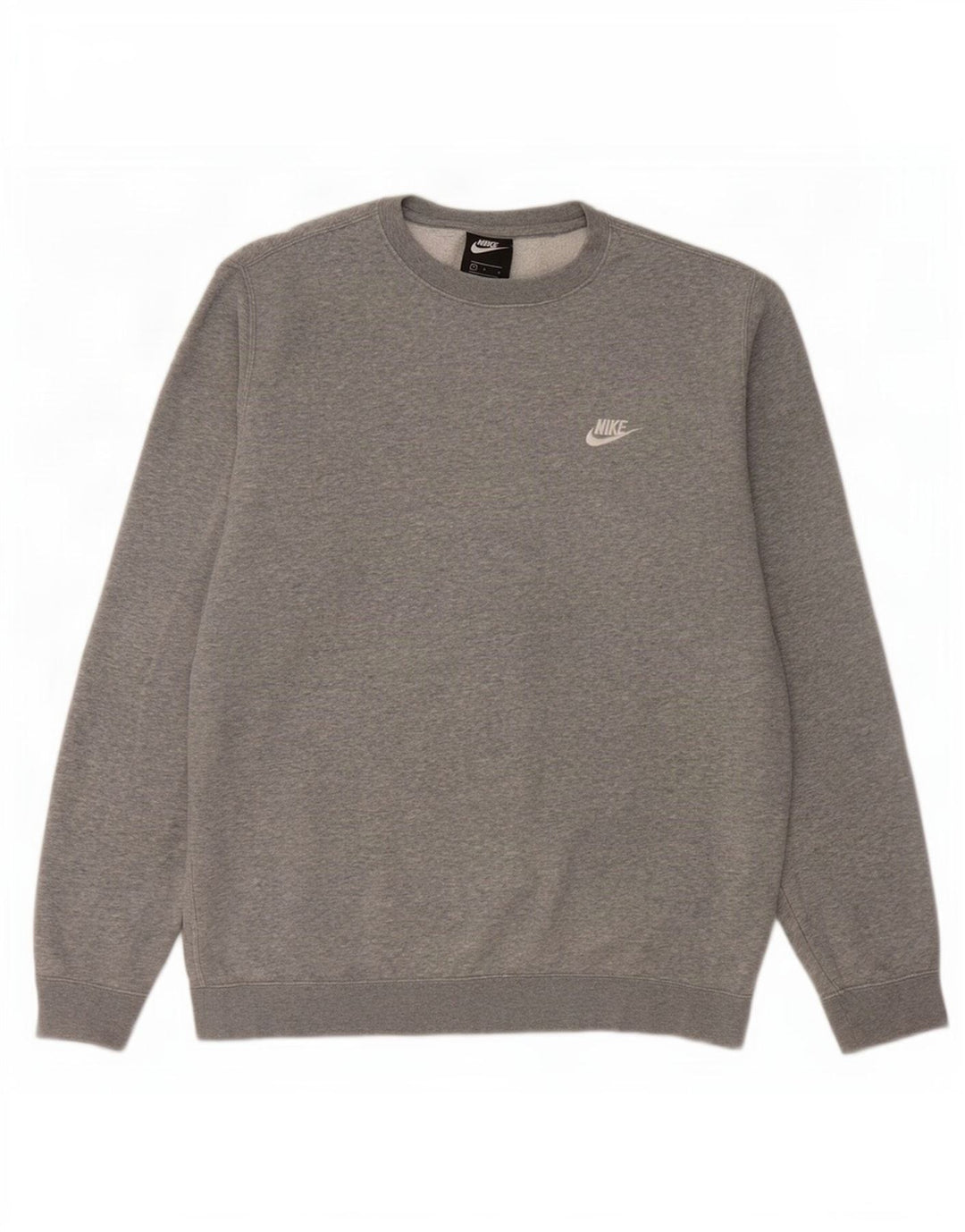 Nike Mens Sweatshirt Jumper Large Grey Flecked Cotton