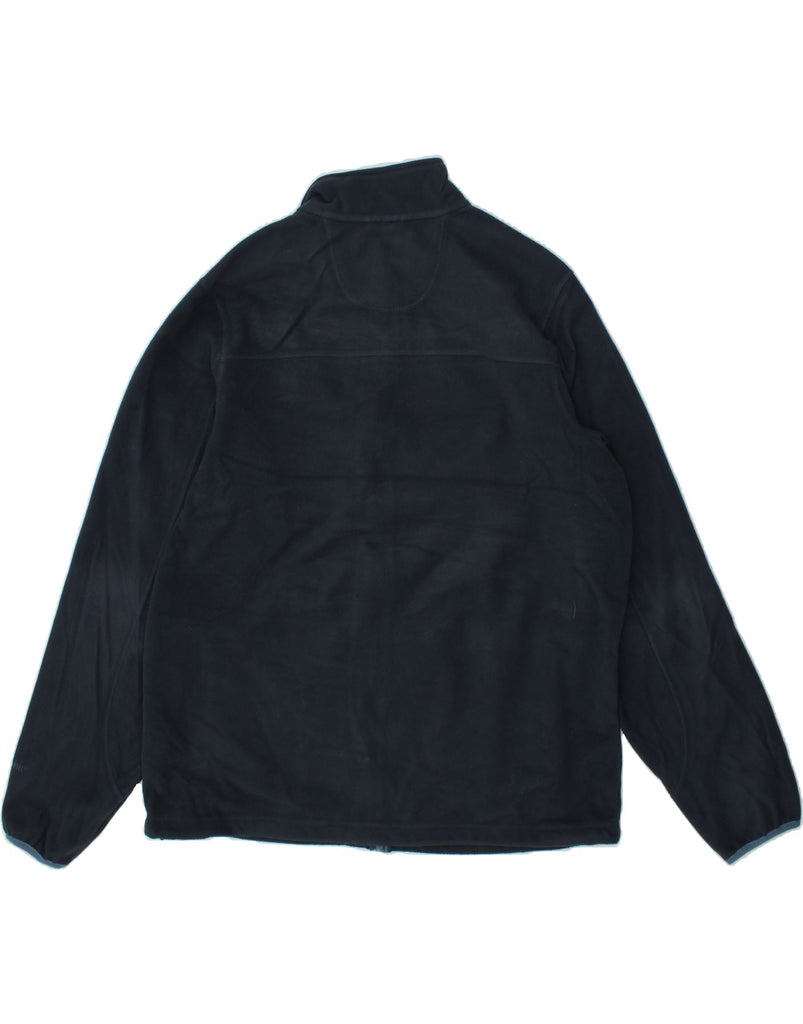 L.L.BEAN Mens Fleece Jacket UK 40 Large Navy Blue Polyester | Vintage L.L.Bean | Thrift | Second-Hand L.L.Bean | Used Clothing | Messina Hembry 