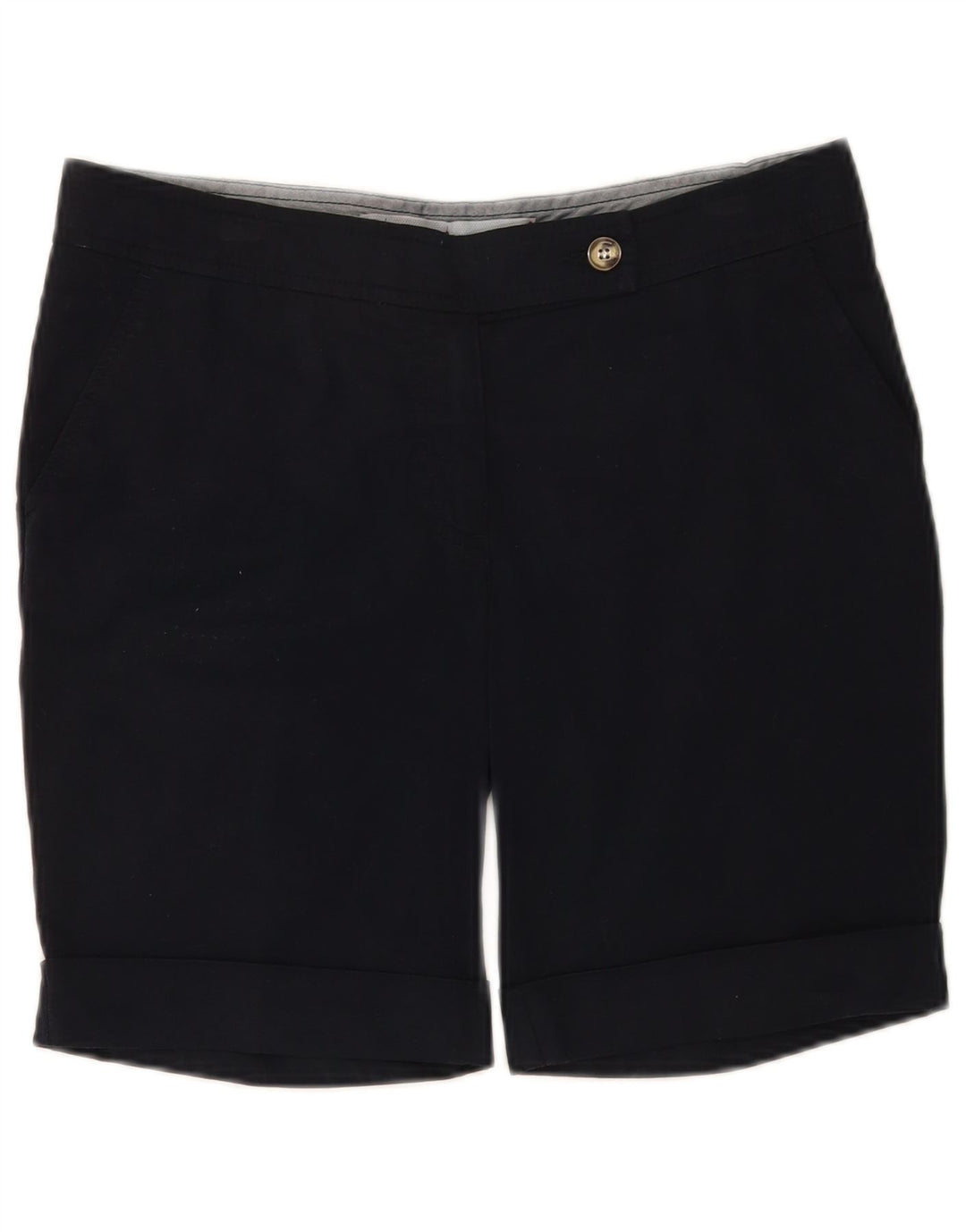 Slam Womens Chino Shorts IT 42 Medium W32  Navy Blue Cotton
