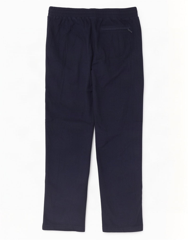 Marks & Spencer Mens Fleece Tracksuit Trousers Large Navy Blue Polyester
