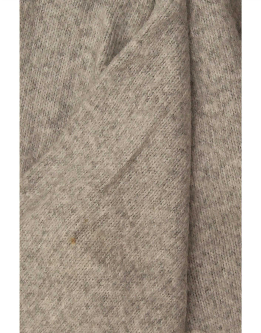 Zara Mens V-Neck Jumper Sweater Small Grey Acrylic