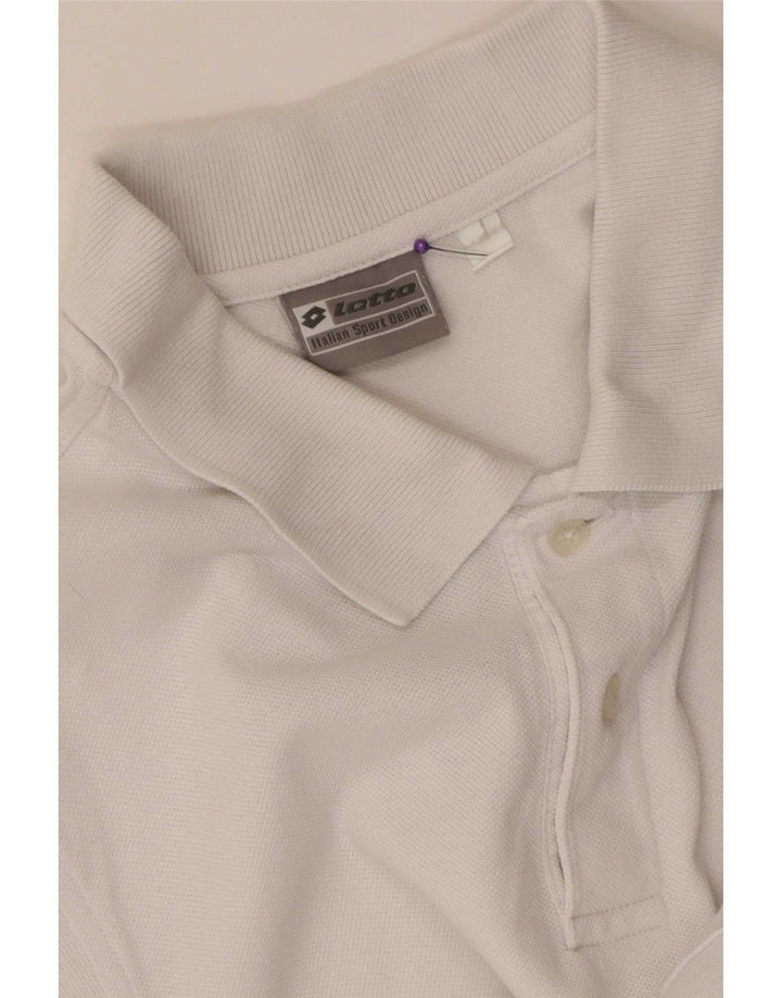 Lotto Mens Polo Shirt Large White