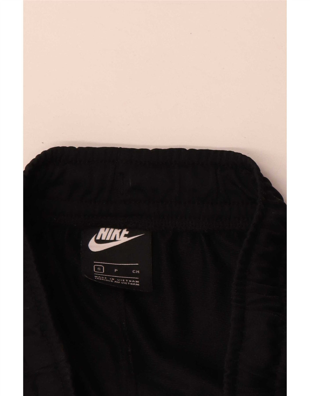 Nike Mens Tracksuit Trousers Joggers Small Black Colourblock Polyester