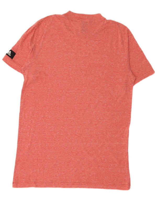 ADIDAS Mens T-Shirt Top Medium Red Flecked