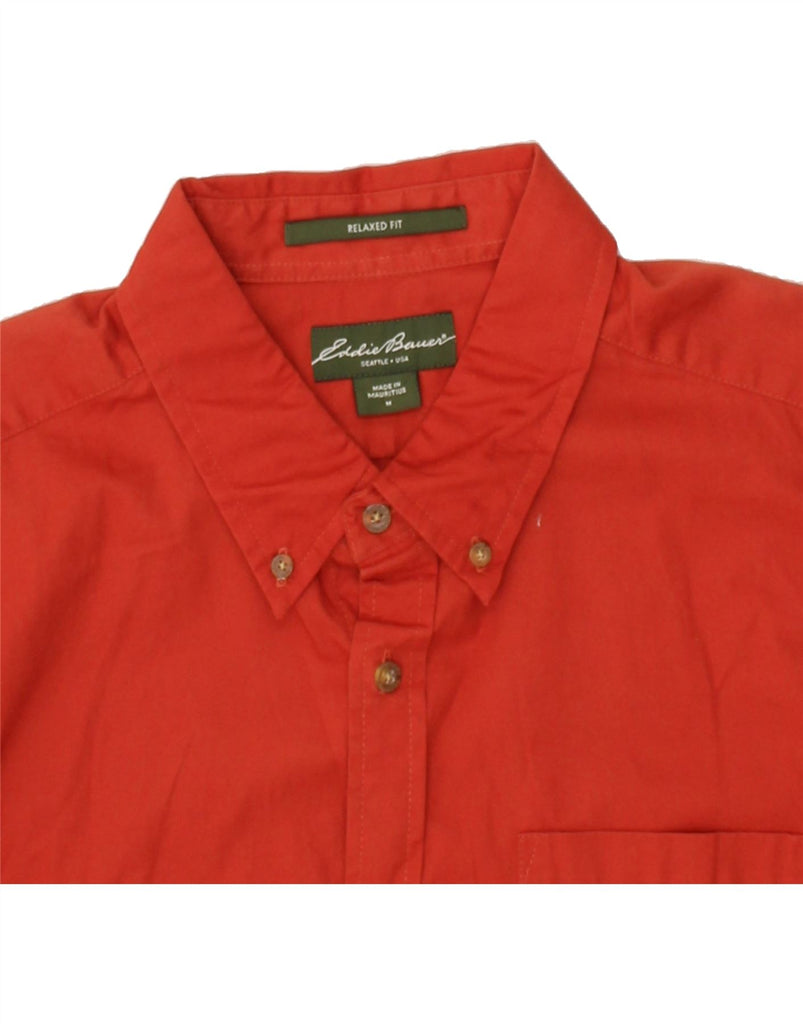 EDDIE BAUER Mens Seattle Relaxed Fit Shirt Medium Red Cotton | Vintage Eddie Bauer | Thrift | Second-Hand Eddie Bauer | Used Clothing | Messina Hembry 