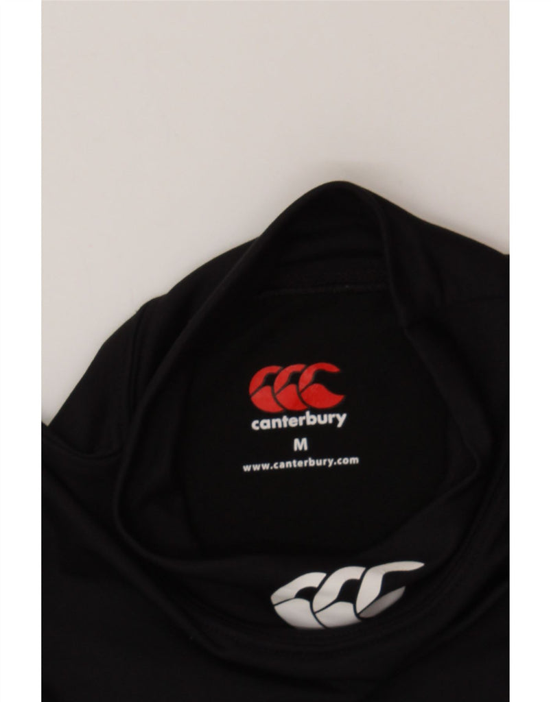 CANTERBURY Womens Top Long Sleeve UK 12 Medium Black Vintage Canterbury and Second-Hand Canterbury from Messina Hembry 