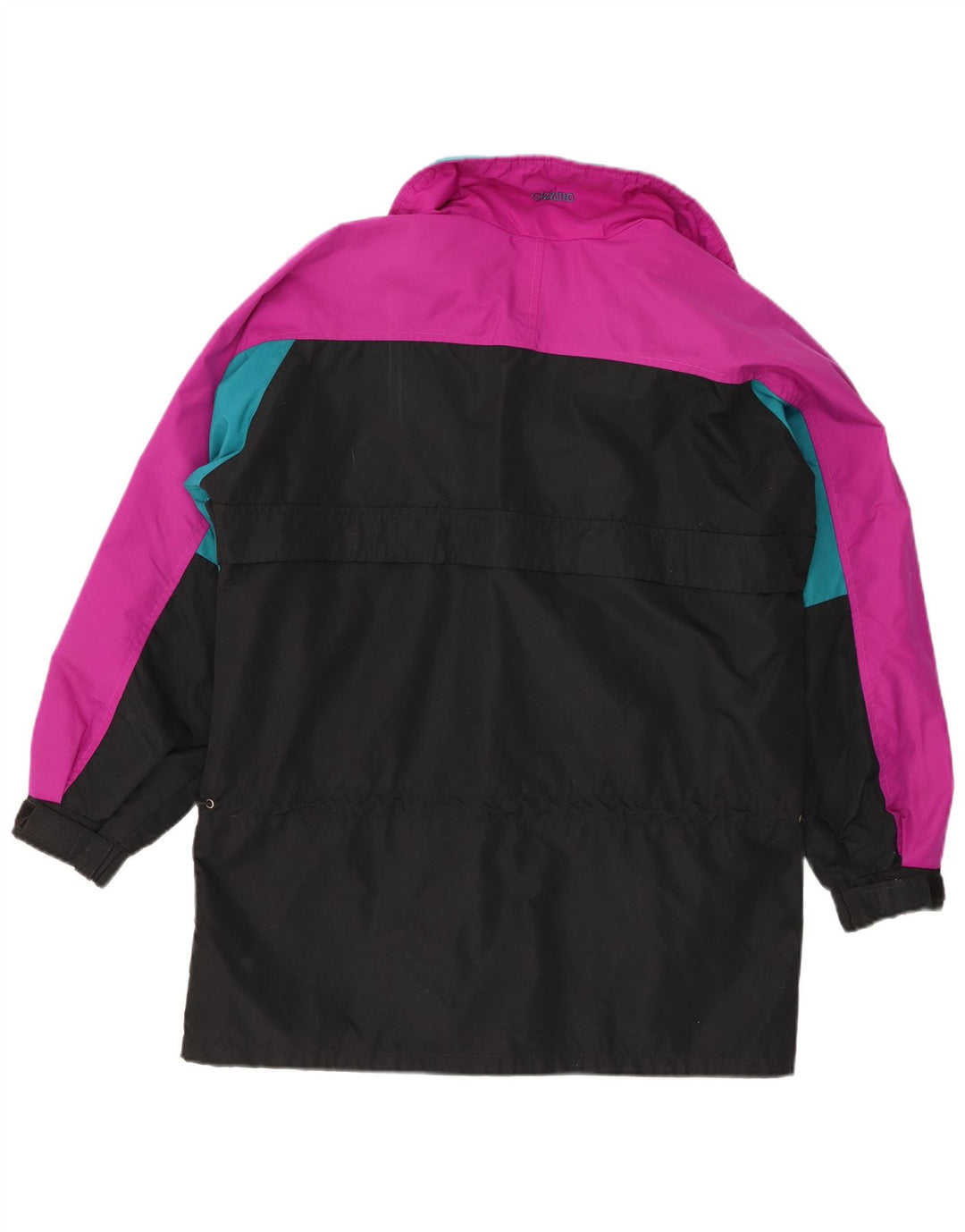 Columbia Womens Loose Fit Rain Jacket UK 14 Medium Black Colourblock Nylon