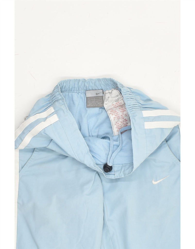 NIKE Girls Tracksuit Trousers 7-8 Years Blue | Vintage Nike | Thrift | Second-Hand Nike | Used Clothing | Messina Hembry 