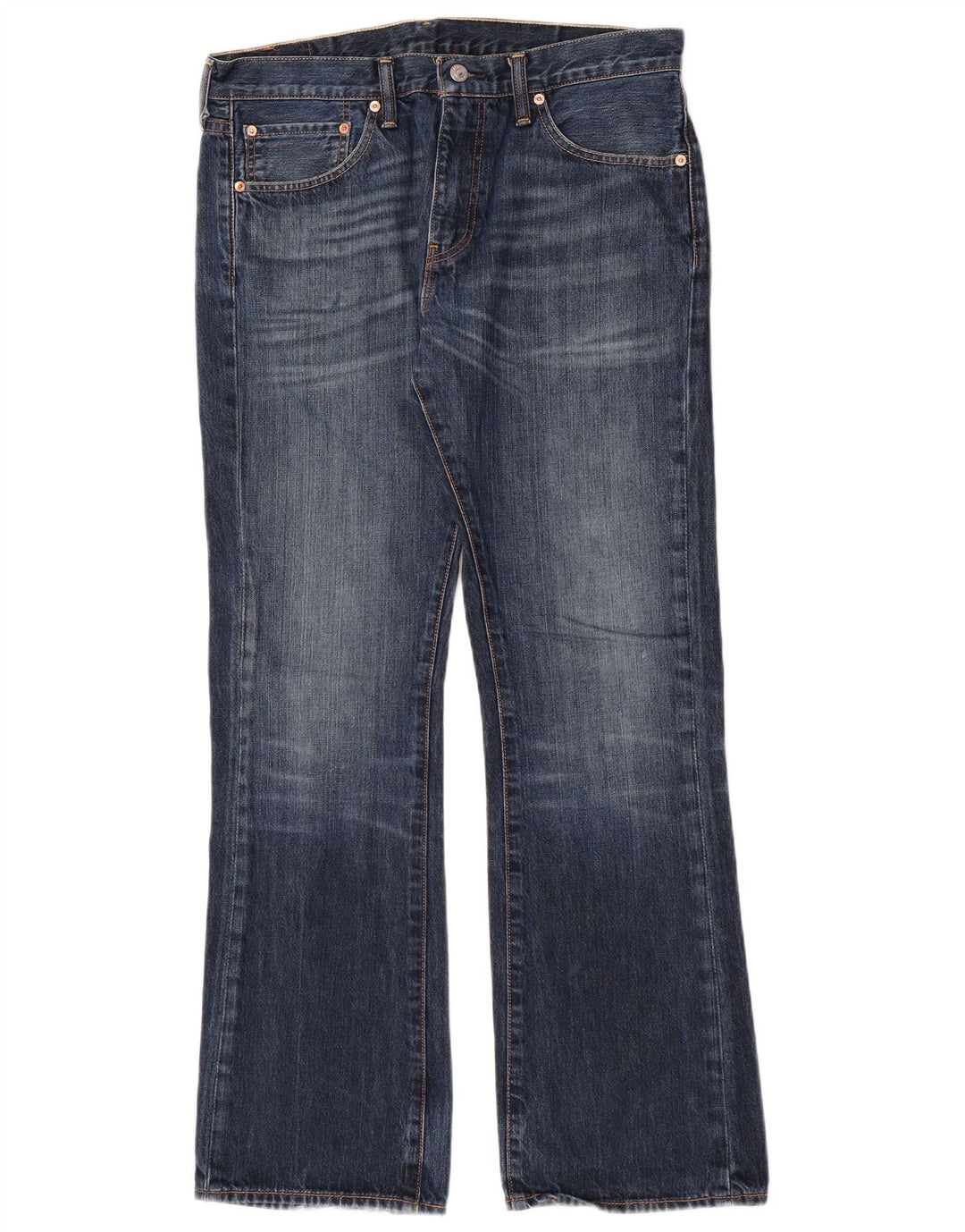 Levi's Mens 527 Bootcut Jeans W34 L32 Blue Cotton