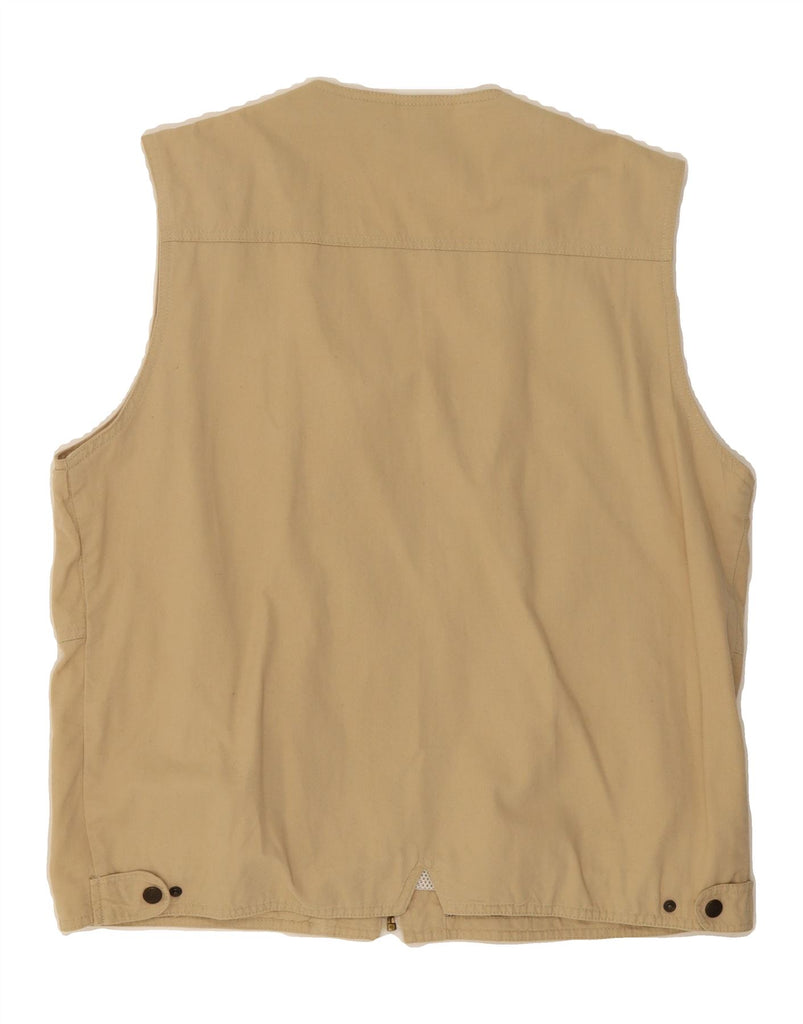 CAMEL Mens Utility Gilet UK 38 Medium Beige Cotton Vintage Camel and Second-Hand Camel from Messina Hembry 
