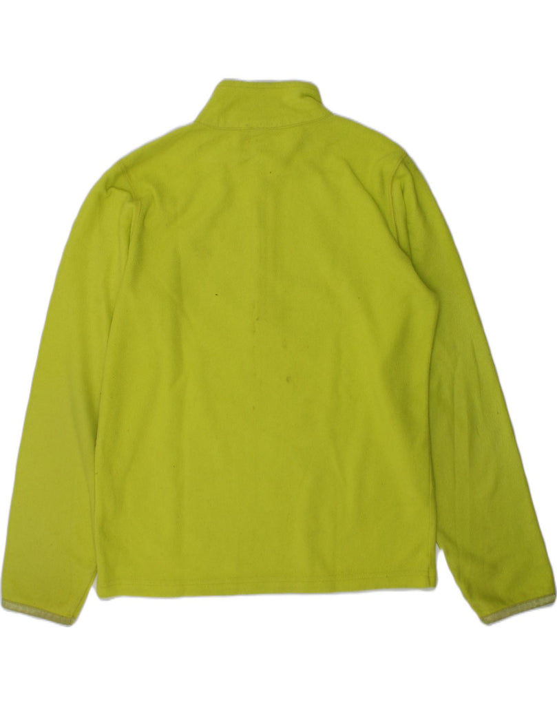 CHAMPION Girls Zip Neck Fleece Jumper 9-10 Years Medium  Green Polyester | Vintage Champion | Thrift | Second-Hand Champion | Used Clothing | Messina Hembry 