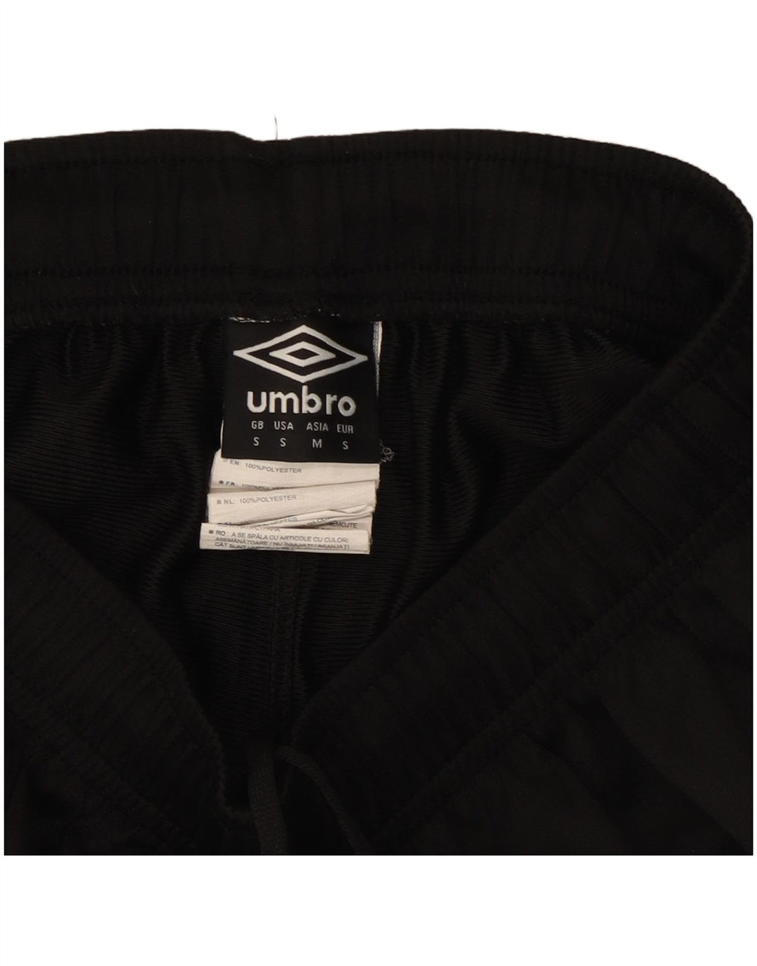 UMBRO Mens Sport Shorts Small Black Colourblock