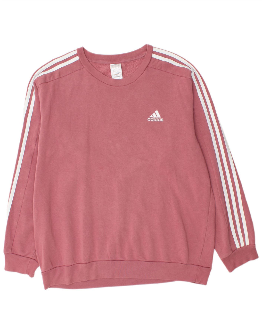 Adidas Mens Sweatshirt Jumper Large Pink Cotton