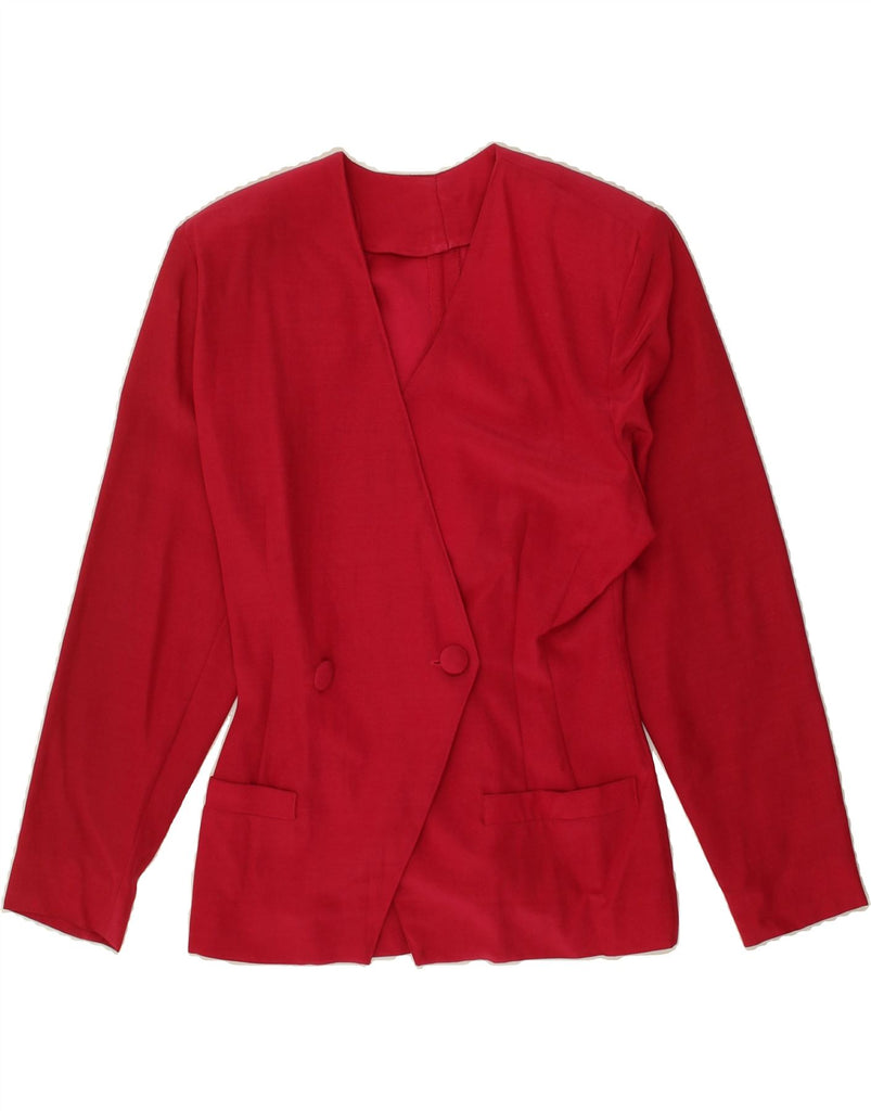 VINTAGE Womens Double Breasted Blazer Jacket UK 8 Small Red Vintage Vintage and Second-Hand Vintage from Messina Hembry 