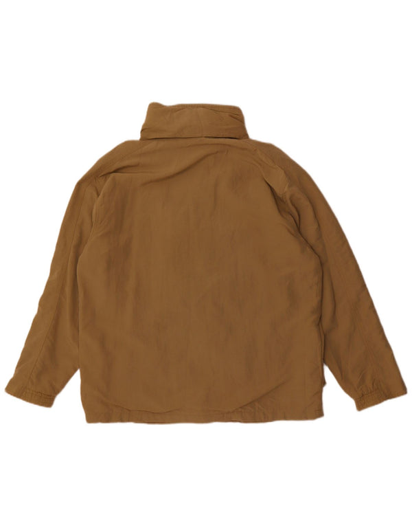 Diadora Mens Zip Loose Fit Windbreaker Jacket UK 36 Small Beige